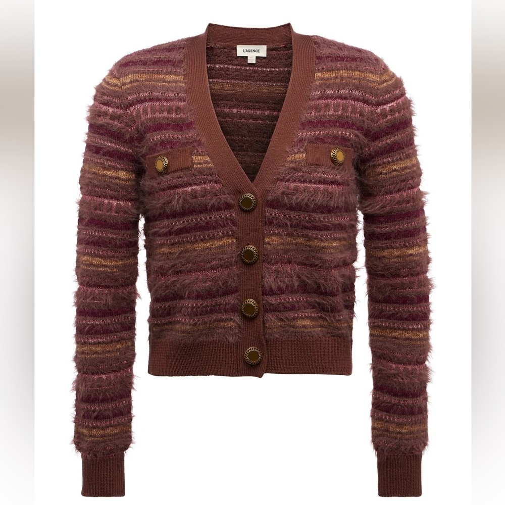 L’agence Ariadne Cardigan Natural Mauve Women’s XS